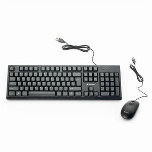 Verbatim Wired Keyboard and Mouse - USB Cable Keyboard - USB Mouse - 1000 dpi - Multimedia Hot Key(s) - Symmetrical