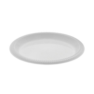 Pactiv Evergreen Meadoware Impact Plastic Dinnerware, Plate, 8.88" dia, White, 400/Carton (PCTYMI9) View Product Image