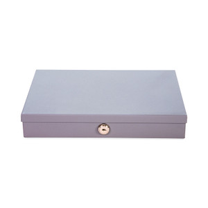 CONTROLTEK Heavy Duty Low Profile Cash Box, 6 Compartments, 11.5 x 8.2 x 2.2, Gray