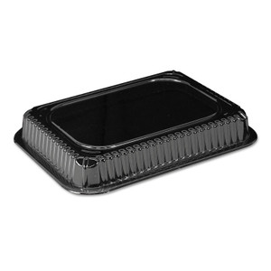 HFA Plastic Dome Lids, Fits 1 lb Oblong Pan, Clear, 1,000/Carton