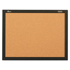 AbilityOne 7195016511285, SKILCRAFT Cork Board, 48" x 36", Natural Tan Surface, Black Aluminum Frame