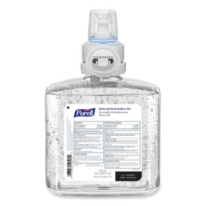 PURELL Advanced Hand Sanitizer Gel Refill, 1,200 mL, Clean Scent, For ES8 Dispensers, 2/Carton
