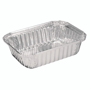 HFA Aluminum Oblong Pan, 1.5 lb, 5.13 x 7.06 x 1.69, Silver, 500/Carton