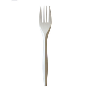 Boardwalk Mediumweight Polypropylene Cutlery, Fork, 5.51", Plastic, White, 1,000/Carton