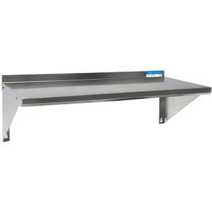 BK Resources Stainless Steel Economy Overshelf, 48w x 16d x 11.5h, Stainless Steel, Silver, 2/Pallet