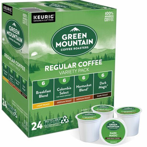 Green Mountain Coffee Roasters K-Cup Regular Coffee Variety Pack - Compatible with Keurig Brewer - Light/Medium/Dark - K-Cup