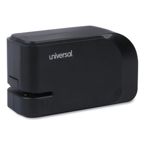 Universal Half-Strip Electric Stapler with Staple Channel Release Button, 20-Sheet Capacity, Black (UNV43120) View Product Image