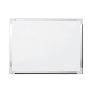 Flipside Framed Dry Erase Board, 48" x 36", White Surface, Satin Aluminum Frame