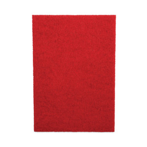 Boardwalk Buffing Floor Pads, 28 x 14, Red, 10/Carton