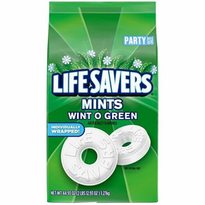 LifeSavers Wint O Green Mints Candy - Wint-O-Green - Individually Wrapped - 2.81 lb
