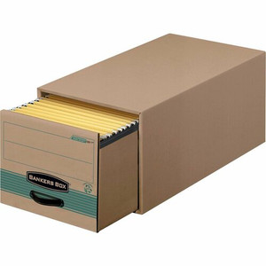 Bankers Box Recycled Stor/Drawer Steel Plus File Storage System - Internal Dimensions: 12.50" Width x 23.25" Depth x 10.38" Height - External Dimensions: 14" Width x 25.5" Depth x 11.5" Height - Media Size Supported: Letter - Heavy Duty - Stackable