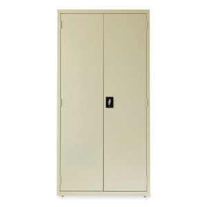 Alera Economy Assembled Storage Cabinets, 5 Shelves, 36" x 18" x 72", Putty