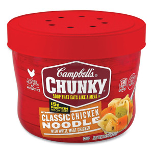 Campbell's Chunky Classic Chicken Noodle Bowl,15.25 oz Bowl, 8/Carton