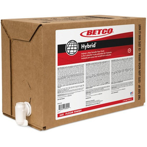 Betco Hybrid Floor Finish - 640 fl oz (20 quart) - Long Lasting, Self-sealing, Styrene-free, Versatile, Powder Resistant - White