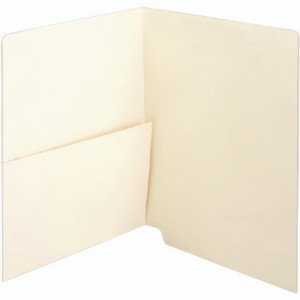 Medical Arts Press Manila End Tab Pocket Folder, Straight Tabs, Letter Size, Manila, 50/Box