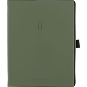 AT-A-GLANCE Foundation Undated Weekly/Monthly Planner, 8.5" x 6.75", Green Cover, 12-Month: Undated
