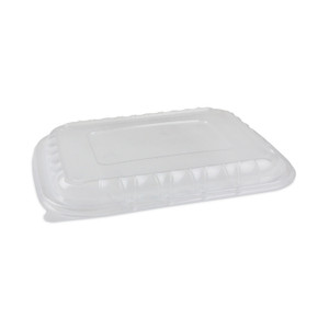 Pactiv Evergreen EarthChoice Entree2Go Takeout Container Vented Lid, 11.75 x 8.75 x 0.98, Clear, Plastic, 200/Carton