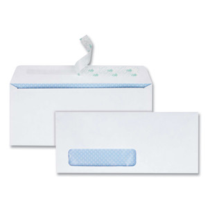 Quality Park Redi-Strip Security Tinted Envelope, Address Window, #10, Commercial Flap, Redi-Strip Closure, 4.13 x 9.5, White, 500/Box Quality Park Redi-Strip Security Tinted Envelope, Address Window, #10, Commercial Flap, Redi-Strip Closure, 4.13 x 9.5, White, 500/Box