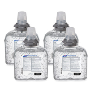 PURELL Advanced Hand Sanitizer TFX Refill, Gel, 1,200 mL, Unscented, 4/Carton
