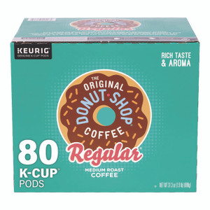 The Original Donut Shop Donut Shop Coffee K-Cups, Regular, 80/Carton