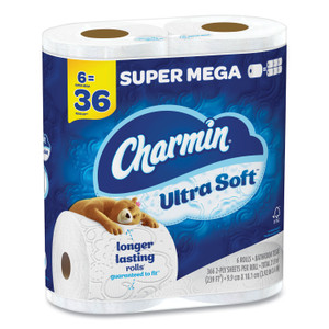 Charmin Ultra Soft Bathroom Tissue, Septic-Safe, 2-Ply, White, 336 Sheets/Roll, 18 Rolls/Carton