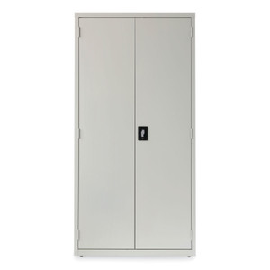 Alera Economy Assembled Storage Cabinets, 5 Shelves, 36" x 18" x 72", Light Gray