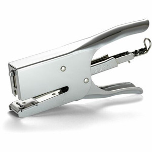Officemate Plier Stapler - Staple Size: 0.25" , 0.31" - Rear Loading - Silver - Metal