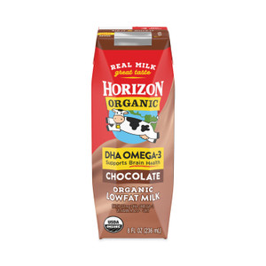 Horizon Organic Low Fat Milk, Chocolate, 8 oz, 18/Carton