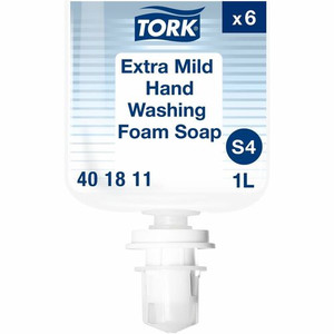 TORK Extra Mild Hand Washing Foam Soap - 1.06 quart - Hand, Skin - Moisturizing - Clear - Fragrance-free, Dye-free, Color-free, Hygienic, Paraben-free, Phthalate-free, Refillable
