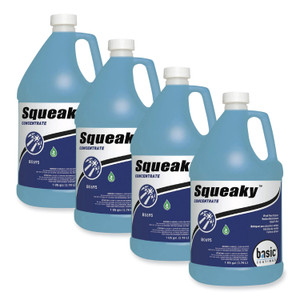 Betco Squeaky Concentrate Floor Cleaner, Characteristic Scent, 1 gal Bottle, 4/Carton