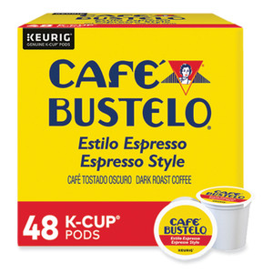 Caf Bustelo Espresso Style K-Cups, 48/Box
