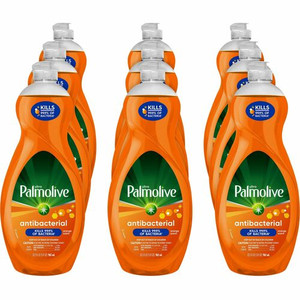 Palmolive Antibacterial Ultra Dish Soap - Concentrate - 35.2 fl oz (1.1 quart) - pH Balanced, Residue-free, Non-abrasive, Antibacterial - Orange - (CPCUS04274ACT)