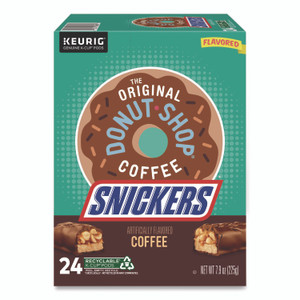 The Original Donut Shop SNICKERS Flavored Coffee K-Cups, 24/Box