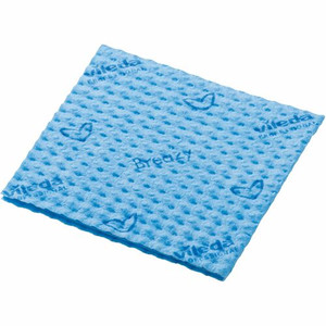 Vileda Professional Breazy Microfiber Cloths - 13.78" Length x 13.78" Width - Washable, Hygienic - Blue