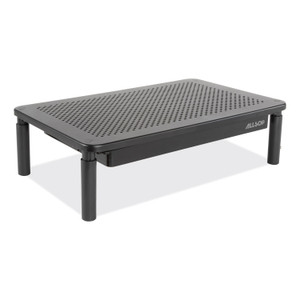Allsop Metal Art Tri Level Stand, For 27" Monitors, 14.5" x 9.25" x 4.13" to 5.75", Black, Supports 30 lb