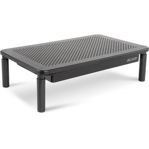 Allsop Metal Art Tri-Level Monitor Stand - Up to 27" Screen Support - 30 lb Load Capacity - Powder Coated - Metal