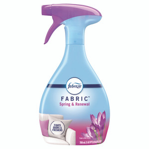 Febreze FABRIC Refresher/Odor Eliminator, Spring and Renewal, 23.6 oz Spray Bottle, 4/Carton