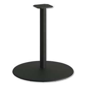HON Between Round Disc Base for 30" Table Tops, 29" High, Black Mica