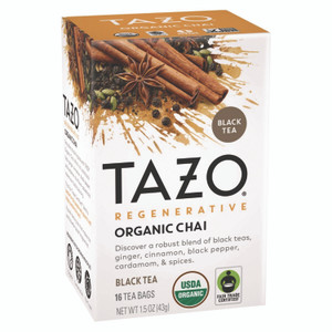 Tazo Tea Bags, Organic Chai, 16/Box, 6 Boxes/Carton Tazo Tea Bags, Organic Chai, 16/Box, 6 Boxes/Carton