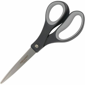 Fiskars Titanium Soft Grip Scissors - Titanium Nitride - Gray