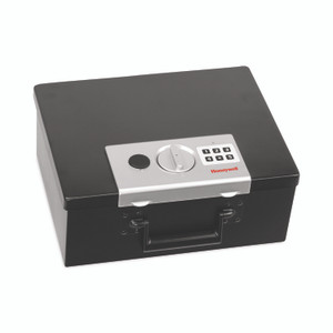 Honeywell Steel Fireproof Safe with Keypad Lock, 12.7 x 10.4 x 5.5, 0.27 cu ft, Black