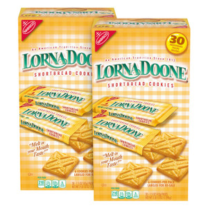 Nabisco Lorna Doone Shortbread Cookies, 1.5 oz Packet, 30/Box, 2 Boxes/Carton