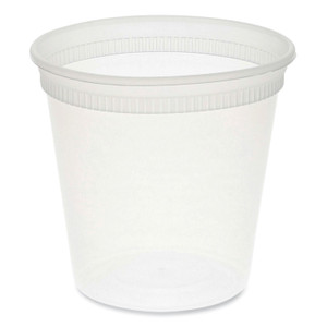 Pactiv Evergreen Newspring DELItainer Microwavable Container, 24 oz, 4.55 x 4.55 x 4.35, Clear, Plastic, 480/Carton