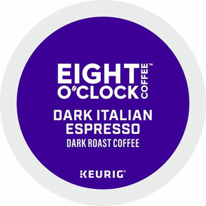 Eight O'Clock K-Cup Dark Italian Espresso Coffee - Compatible with Keurig Brewer - Dark - K-Cup - Italian Roast, Arabica