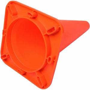 Tatco 18" Traffic Cone - Sturdy - Polyvinyl Chloride (PVC) - Orange