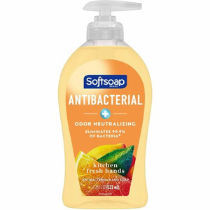 Softsoap Antibacterial Hand Soap Pump - Citrus Scent - 11.25 fl oz - Pump Bottle Dispenser - Odor Remover, Bacteria Remover - Hand, Kitchen, Skin