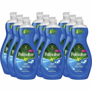Palmolive Ultra Dish Soap Oxy Degreaser - Concentrate - 20 fl oz (0.6 quart) - Residue-free, Dry Resistant, Eco-friendly, Biodegradable, Phosphate-free, Paraben-free - Blue - (CPCUS04229ACT)