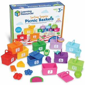 Learning Resources Sorting Surprise Picnic Baskets - Learning Toy - 3-7 Year - 32 Pieces
