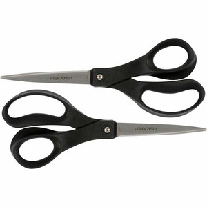 Fiskars Recycled All-purpose Scissors - Stainless Steel - Straight Tip - Black - (FSK1067261)