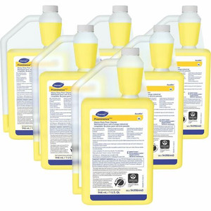Diversey Prominence Heavy Duty Floor Cleaner - Concentrate - 32 fl oz (1 quart) - Citrus Scent - Heavy Duty, Film-free, Rinse-free, pH Neutral, Dilutable - Yellow - (DVO94996440CT)